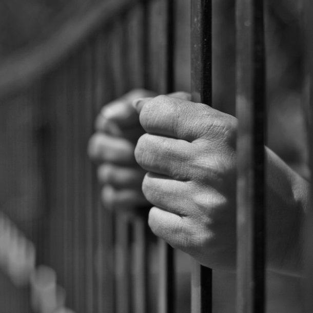behind bars